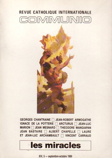 Communio, n° 14-5. Les Miracles