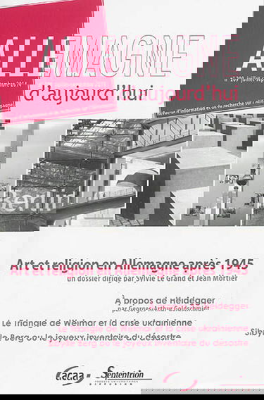 Allemagne d'aujourd'hui, n° 209. Art et religion en Allemagne après 1945