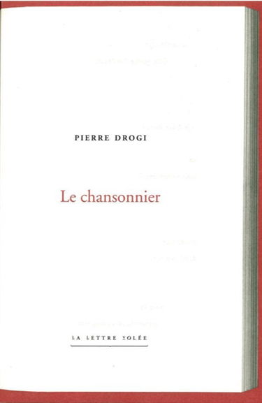 Le chansonnier