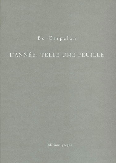 L'année, telle une feuille
