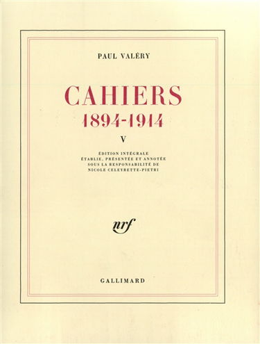 Cahiers : 1894-1914. Vol. 5. 1902-1903