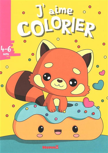 J'aime colorier, 4-6 ans : panda roux