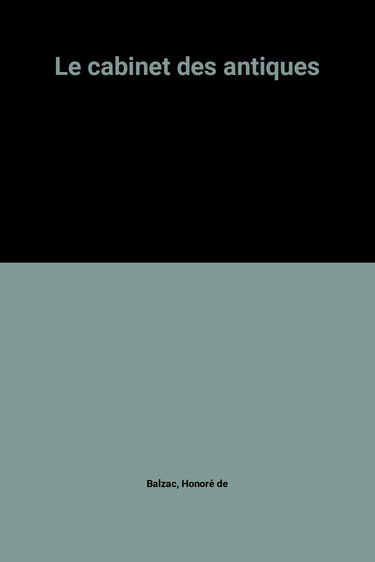 Le Cabinet des antiques