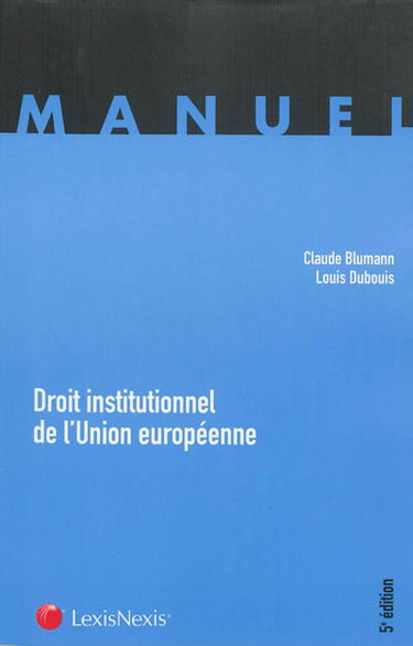 Droit institutionnel de l'Union européenne