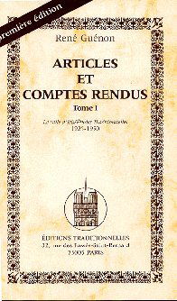 articles et comptes rendus. Vol. 1. Le voile d'Isis, Etudes traditionnelles : 1925-1950