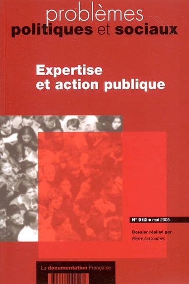 Couverture de Problèmes politiques et sociaux, n° 912. Expertise et action publique