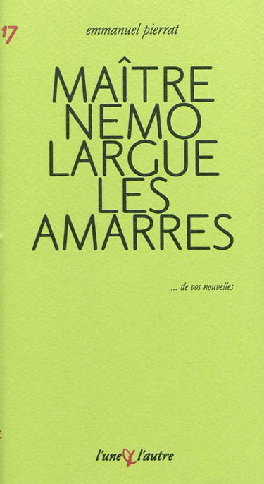 Couverture de Maître Nemo largue les amarres
