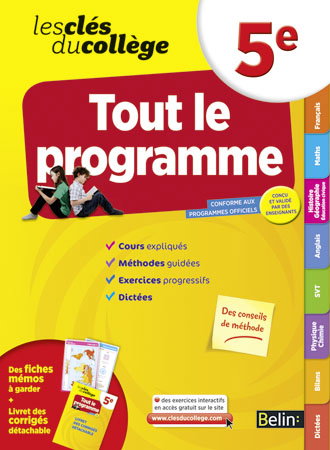 Tout le programme, 5e