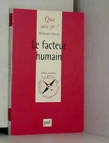 Le facteur humain