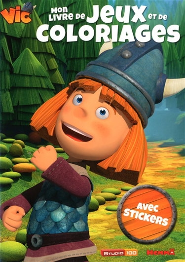 Couverture de Vic : mon livre de jeux et de coloriages