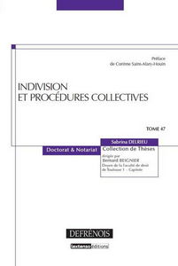 Indivision et procédures collectives