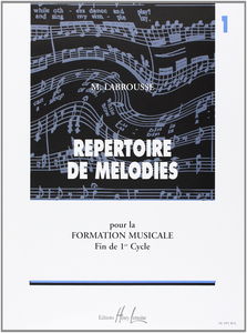 Répertoire de Mélodies Volume 1