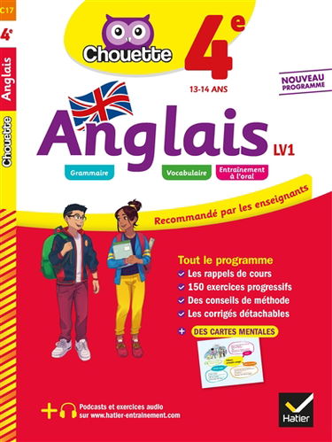 Anglais 4e LV1, 13-14 ans : nouveau programme