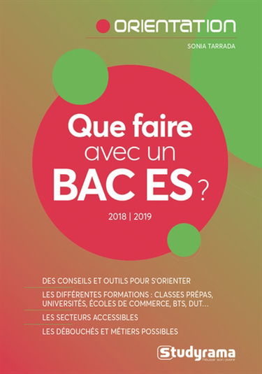 Que faire avec un bac ES ? : 2018-2019