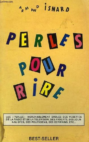 Couverture de Perles pour rire