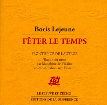 Fêter le temps