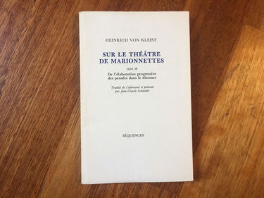 Sur le théâtre de marionnettes. De l'élaboration progressive des pensées dans le discours