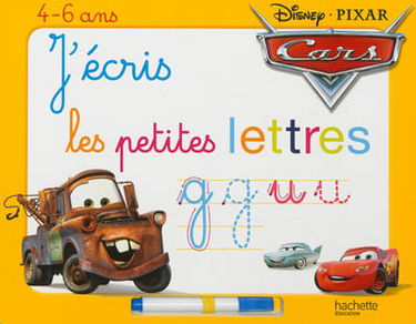 J'écris les petites lettres, Cars : 4-6 ans
