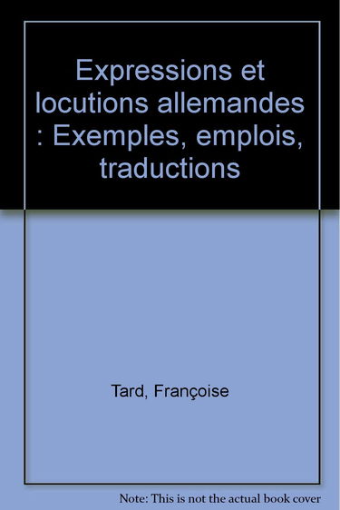 Expressions et locutions allemandes