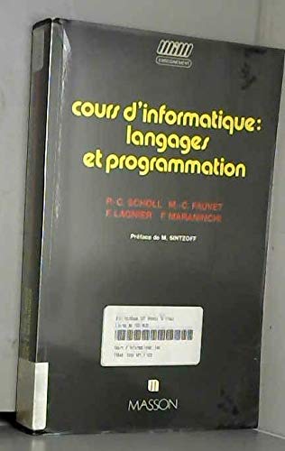 Cours d'informatique : langages et programmation