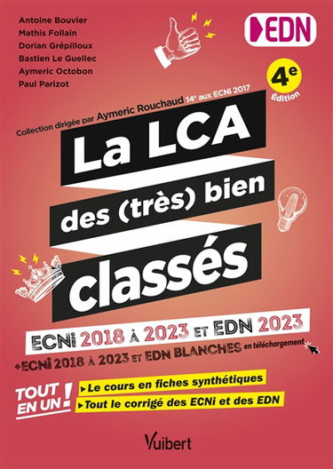 La LCA des (très) bien classés : ECNi 2018 à 2023 et EDN 2023 + ECNi 2018 à 2023 et EDN blanches en téléchargement : tout en un !