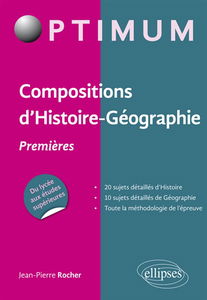 Compositions d'histoire géographie : premières