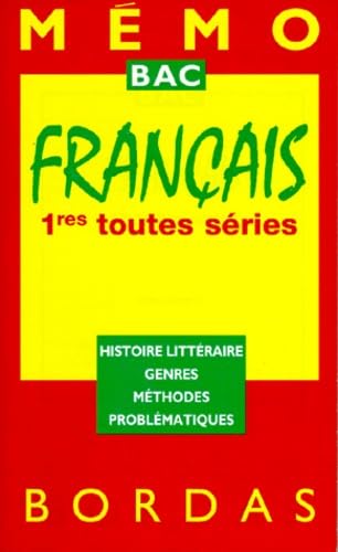 MEMO 52 FRANCAIS 1ERE (Ancienne Edition)