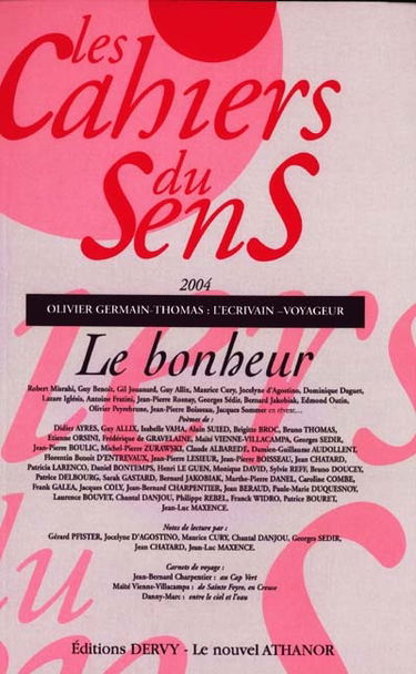 Cahiers du sens (Les), n° 14. Le bonheur