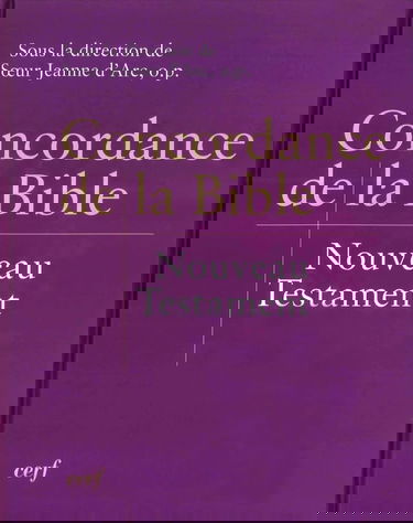 Concordance de la Bible: Nouveau Testament