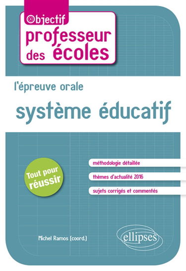 L'épreuve orale : système éducatif