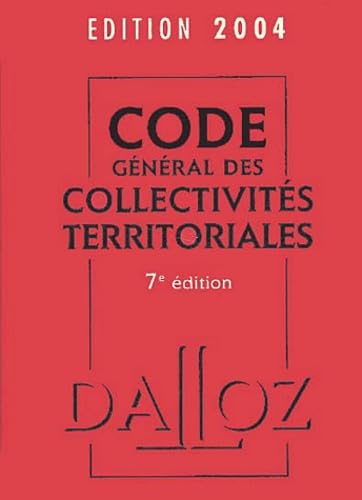Code général des collectivités territoriales 2004