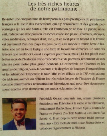 Les très riches heures de notre patrimoine