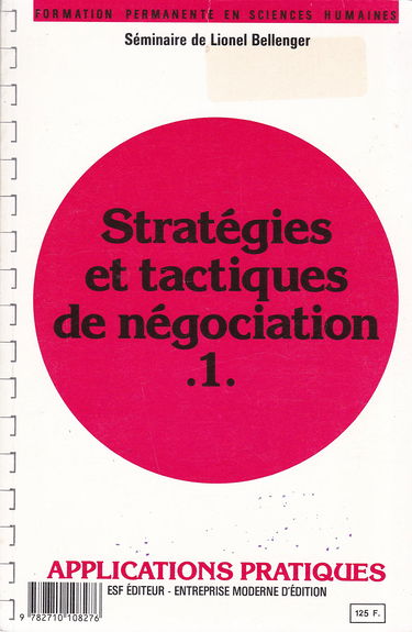 Stratégies et tactiques de négociation