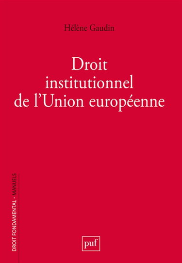 Droit institutionnel de l'Union européenne