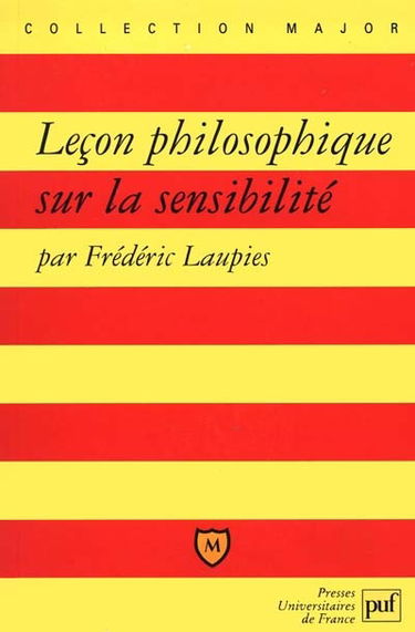 Leçon philosophique sur la sensibilité