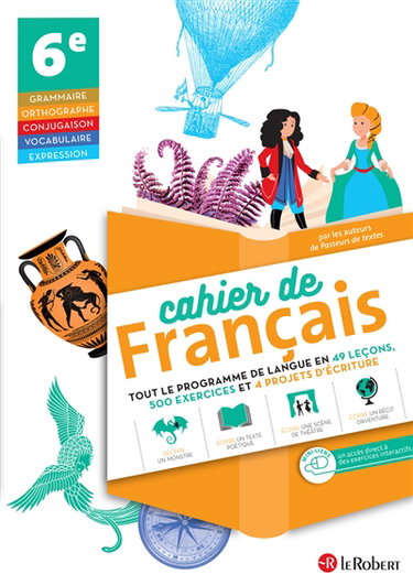 Couverture de Cahier de français : 6e
