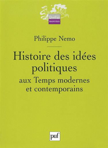 Histoire des idées politiques aux temps modernes et contemporains