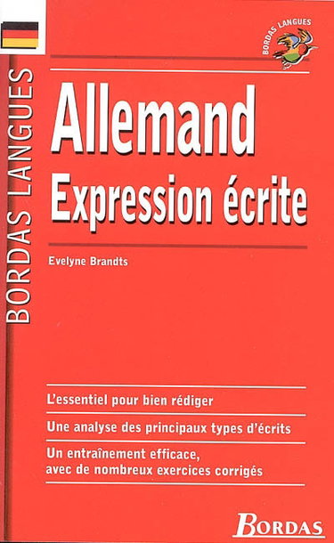 Couverture de Allemand, expression écrite