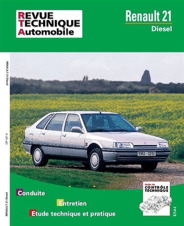 Couverture de Revue technique automobile, n° 487.6. Renault 21 diesel (86-96) par ETAI