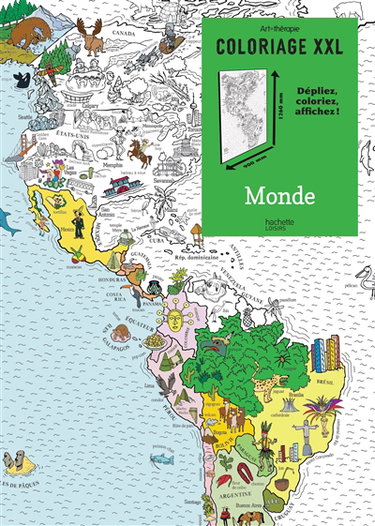 Couverture de Coloriage XXL : monde par Mademoiselle Eve
