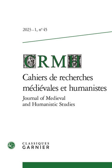 Cahiers de recherches médiévales et humanistes, n° 45. Autour de Ronsard : configuration-reconfiguration du champ poétique français au début des guerres de Religion. Around Ronsard : configuration-reconfiguration of the French poetic field at the beginnin