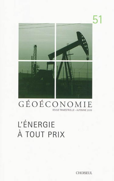 Géoéconomie, n° 51. L'énergie à tout prix
