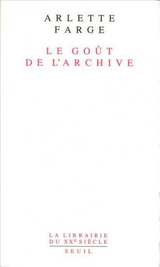 Le Goût de l'archive