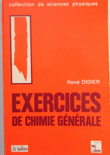 Exercices de chimie générale