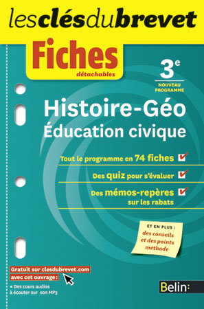 Histoire géo, éducation civique 3e : nouveau programme