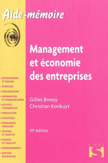 Management et économie des entreprises