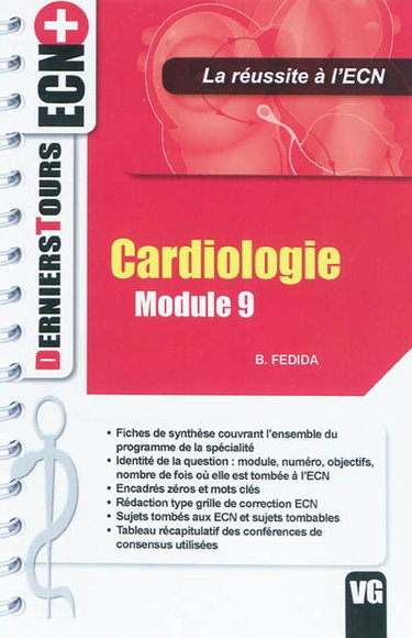 Couverture de Cardiologie, module 9 : la réussite à l'ECN