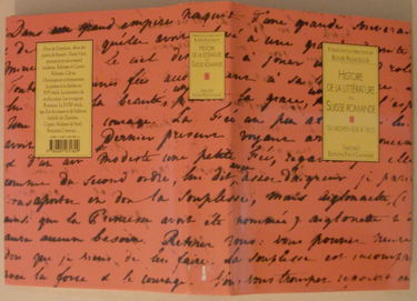 Histoire de la littérature en Suisse romande. Vol. 1. Du Moyen Age à 1815
