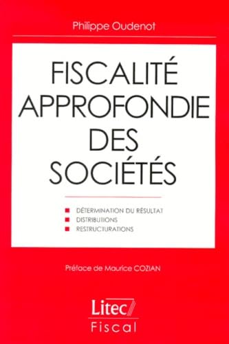 Fiscalité approfondie des sociétés (ancienne édition)