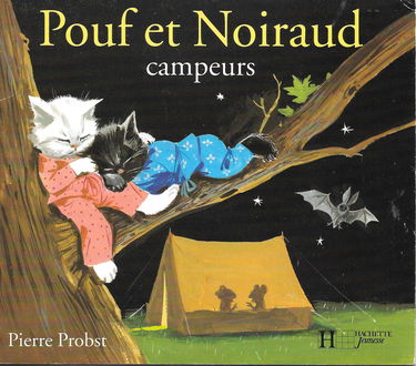 Pouf et Noiraud campeurs
